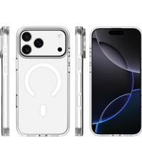 Capa 1 Kase New Krystal transparente para iPhone 18 Pro em policarbonato com MagSafe e botões de alumínio