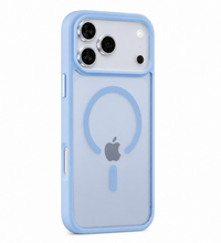 Capa 1 Kase New Evo azul para iPhone 18 Pro com acabamento fosco, bordas em TPU e compatibilidade MagSafe
