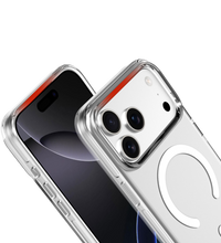 Capa transparente 1 Kase para iPhone 18 Pro em policarbonato com tecnologia MagSafe e botões em alumínio