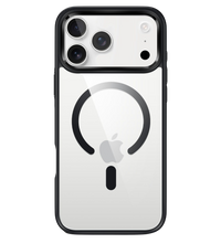 Capa 1 Kase Ultra Hybrid transparente com bordas pretas e MagSafe para iPhone 18 Pro Max