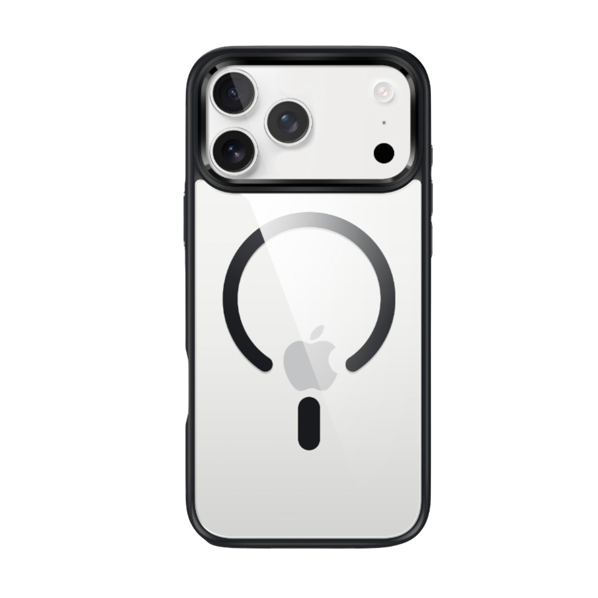 Capa 1 Kase Ultra Hybrid transparente com bordas pretas e tecnologia MagSafe para iPhone 18 Pro