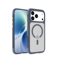 Capa 1 Kase AirShield para iPhone 18 Pro azul com MagSafe, estrutura robusta de policarbonato e botões em alumínio.