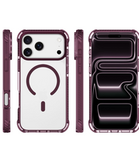 Capa 1 Kase Fusion roxa para iPhone 18 Pro Max com MagSafe, estrutura reforçada em policarbonato, TPU e TPE.